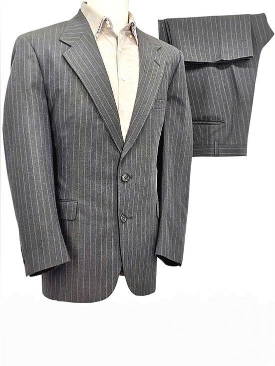 Nino Cerruti Other - Mens Gray Pinstripe Suit 42R Nino Cerruti Rue Royale Vintage 2 Piece USA